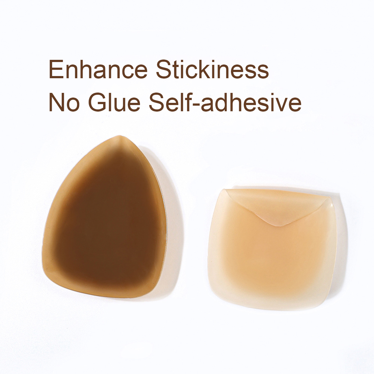 Push Up Bra Silicone - Penutup Puting Segitiga Tanpa Lem, Dapat