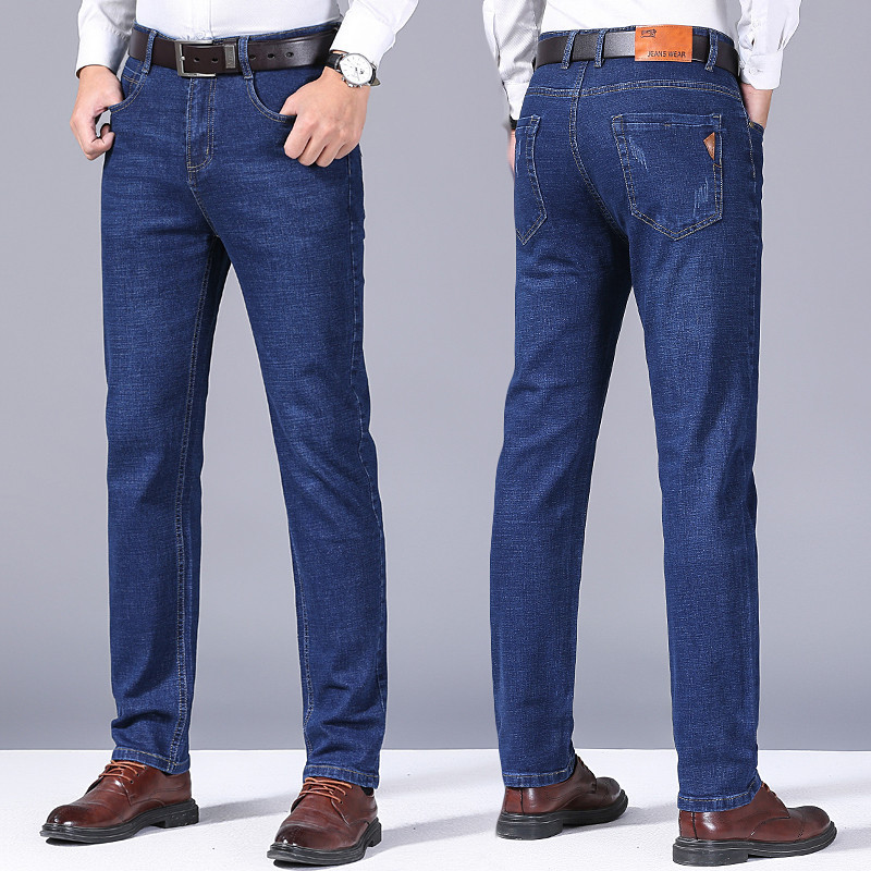 Levis Jeans 501 - Celana Jeans Katun Elastis Pria Tipis