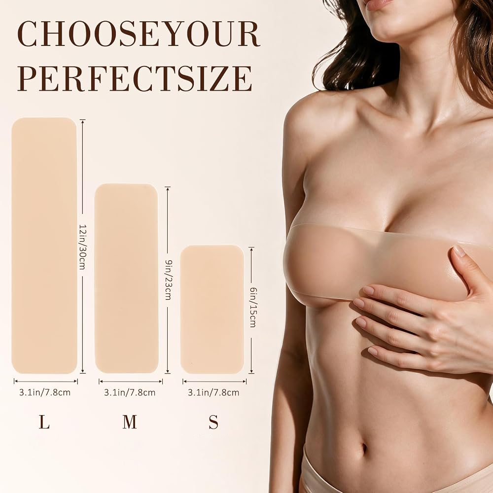 6Pcs Pita Payudara Silikon Reu - Strapless Bra Adhesive ulasan dan harga